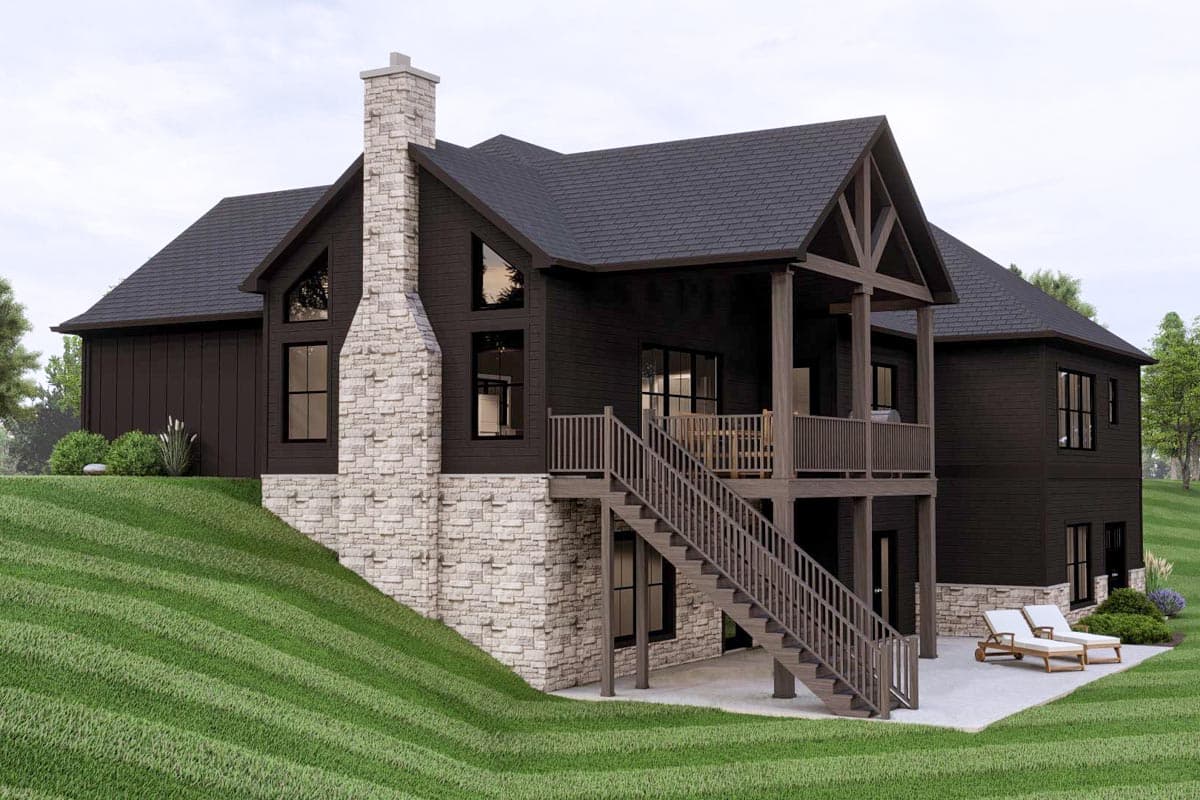 Plan 135237GRA: Rustic Country House Plan with Option to Finish Basement - 1881 Sq Ft - Image #5 - Country, Craftsman, Farmhouse, Mountain, Ranch, Rustic, Traditional