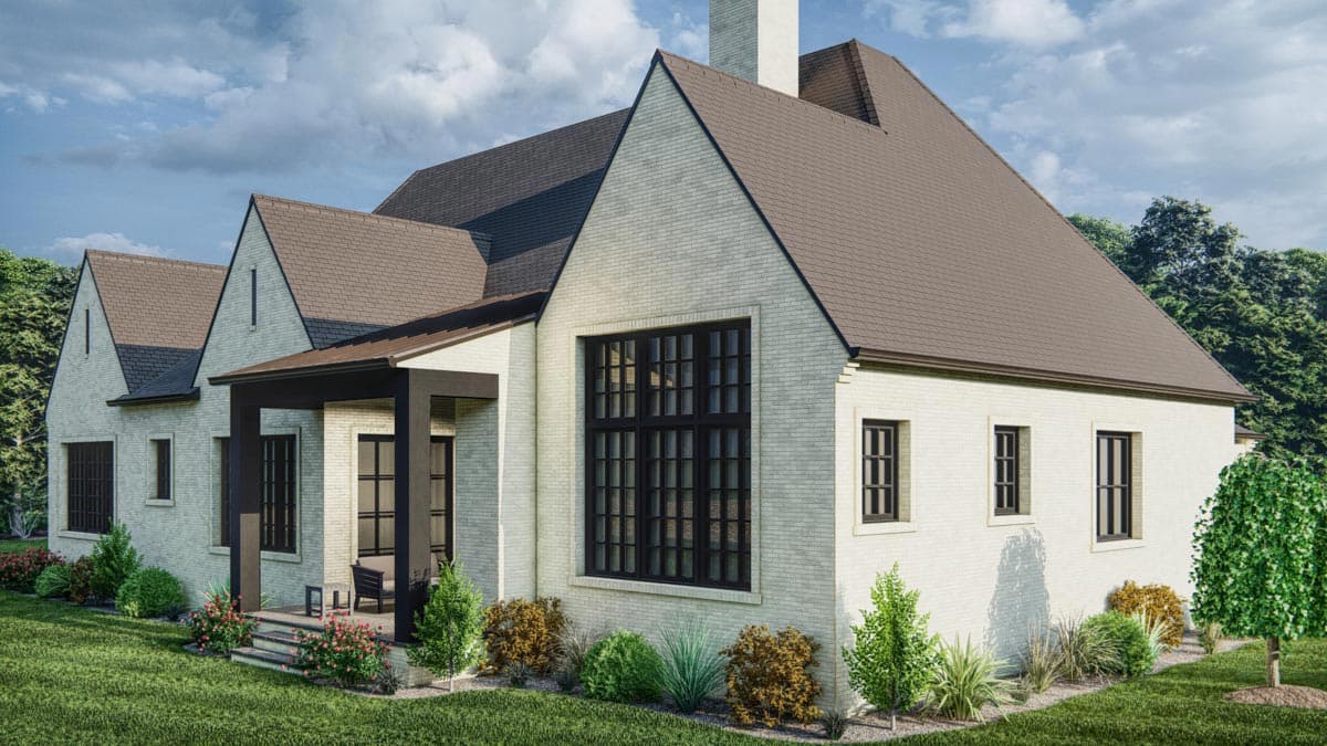 Plan 93194EL: Transitional Tudor House Plan Under 2400 Square Feet with Bonus Expansion - Image #5 - Acadian, Contemporary, European, Southern, Transitional, Tudor