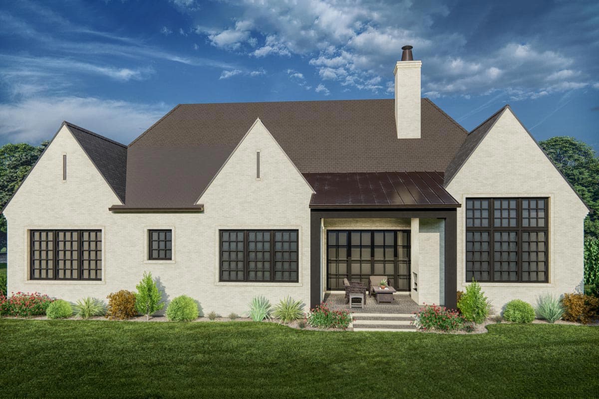 Plan 93194EL: Transitional Tudor House Plan Under 2400 Square Feet with Bonus Expansion - Image #4 - Acadian, Contemporary, European, Southern, Transitional, Tudor