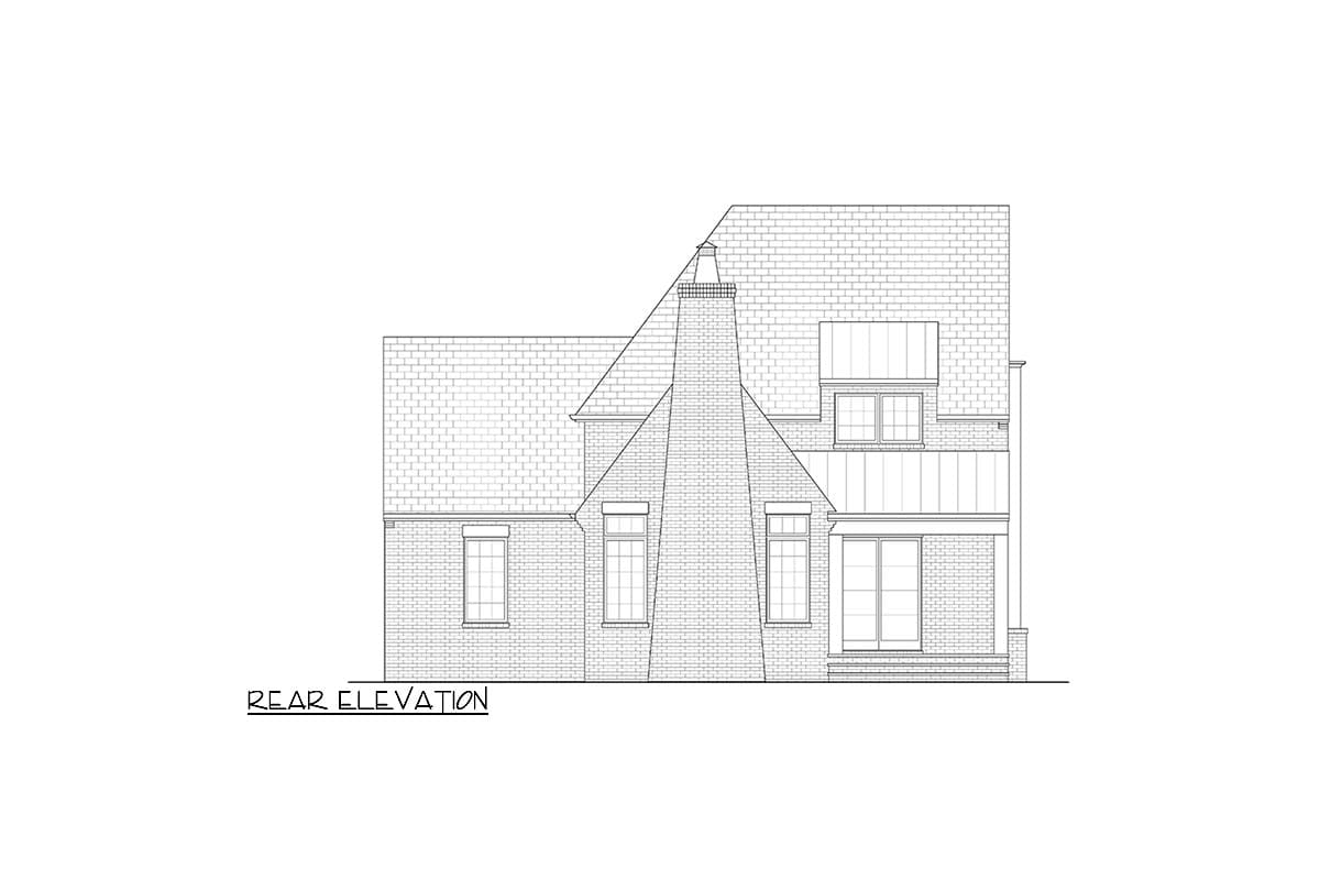 Plan 93195EL: 4 Bedroom 2486 Square Foot Transitional House Plan Upstairs Flex Room - Image #4 - European, New American, Transitional