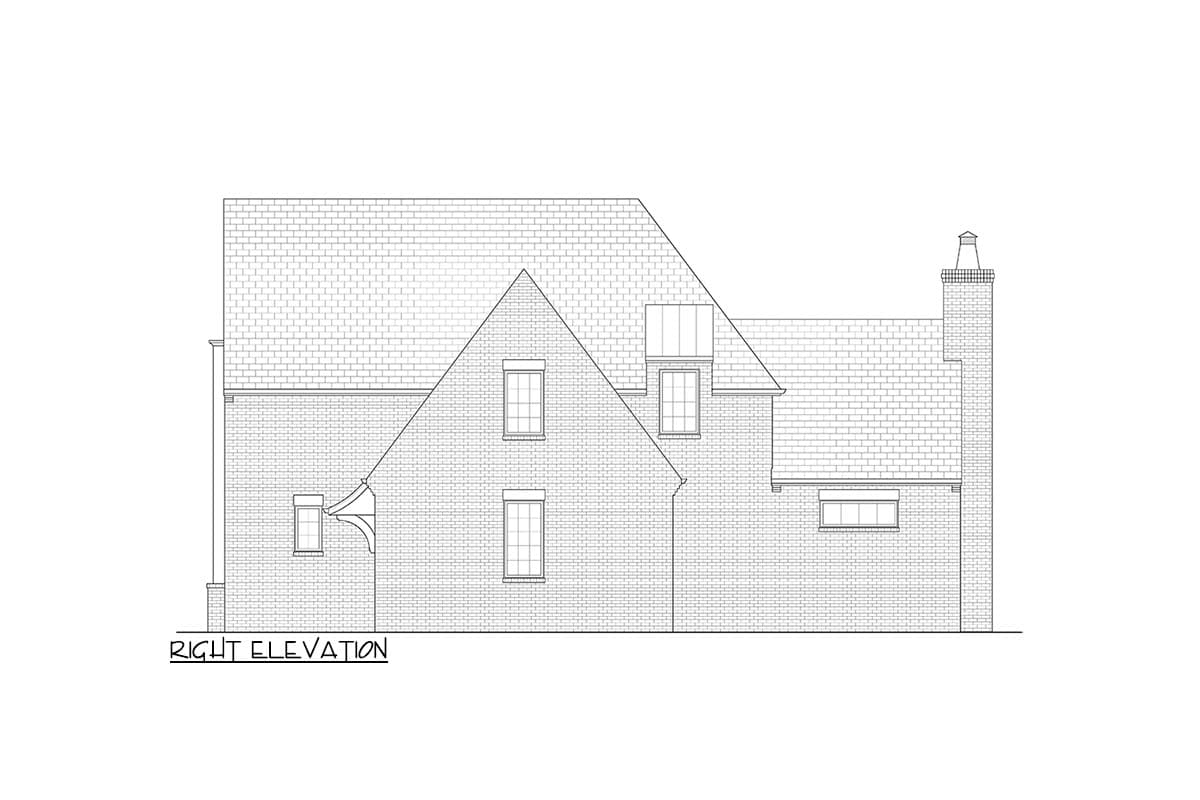 Plan 93195EL: 4 Bedroom 2486 Square Foot Transitional House Plan Upstairs Flex Room - Image #5 - European, New American, Transitional