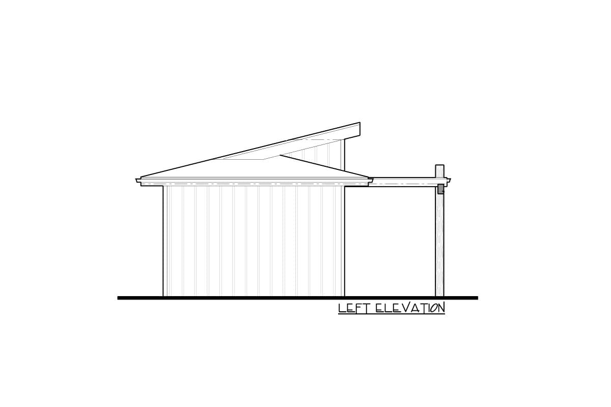 Plan 95209RW: 280 Square Foot Backyard Office Retreat - Image #8 - Contemporary, Craftsman