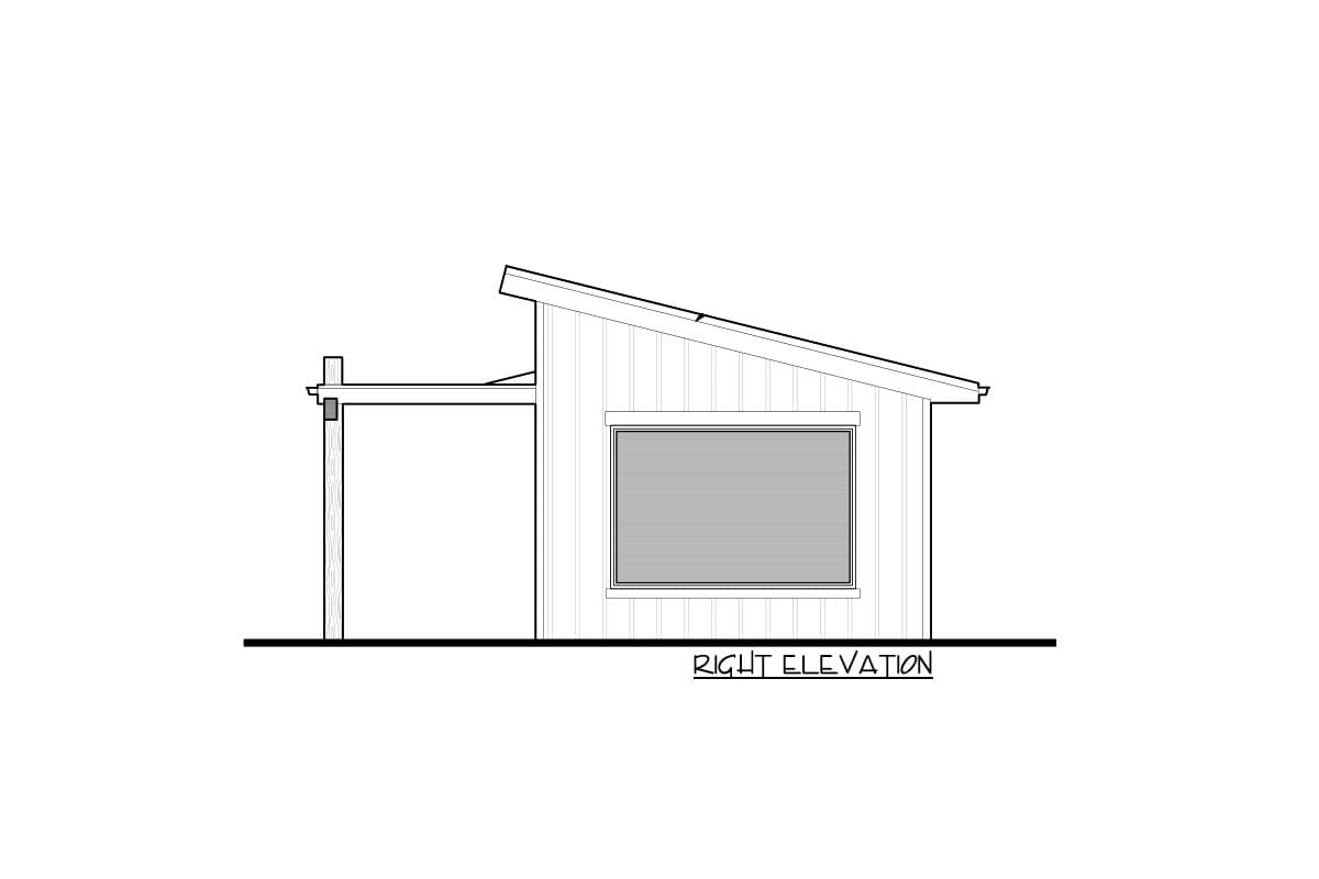 Plan 95209RW: 280 Square Foot Backyard Office Retreat - Image #10 - Contemporary, Craftsman