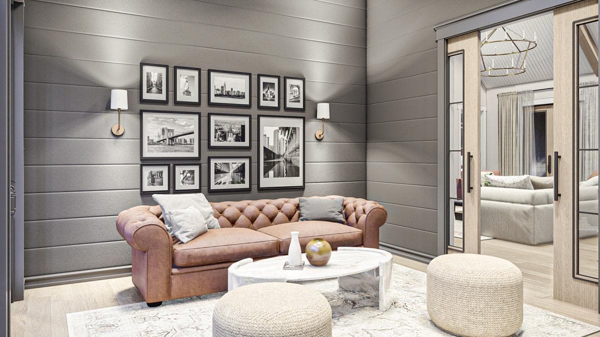 Plan 623253DJ: 2500 Square Foot Modern Cottage with Hidden Library - Image #12 - Cottage, Country, European, New American, Ranch, Transitional