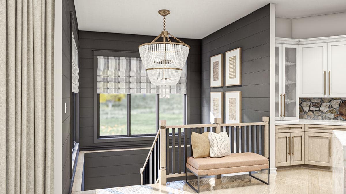 Plan 623253DJ: 2500 Square Foot Modern Cottage with Hidden Library - Image #16 - Cottage, Country, European, New American, Ranch, Transitional