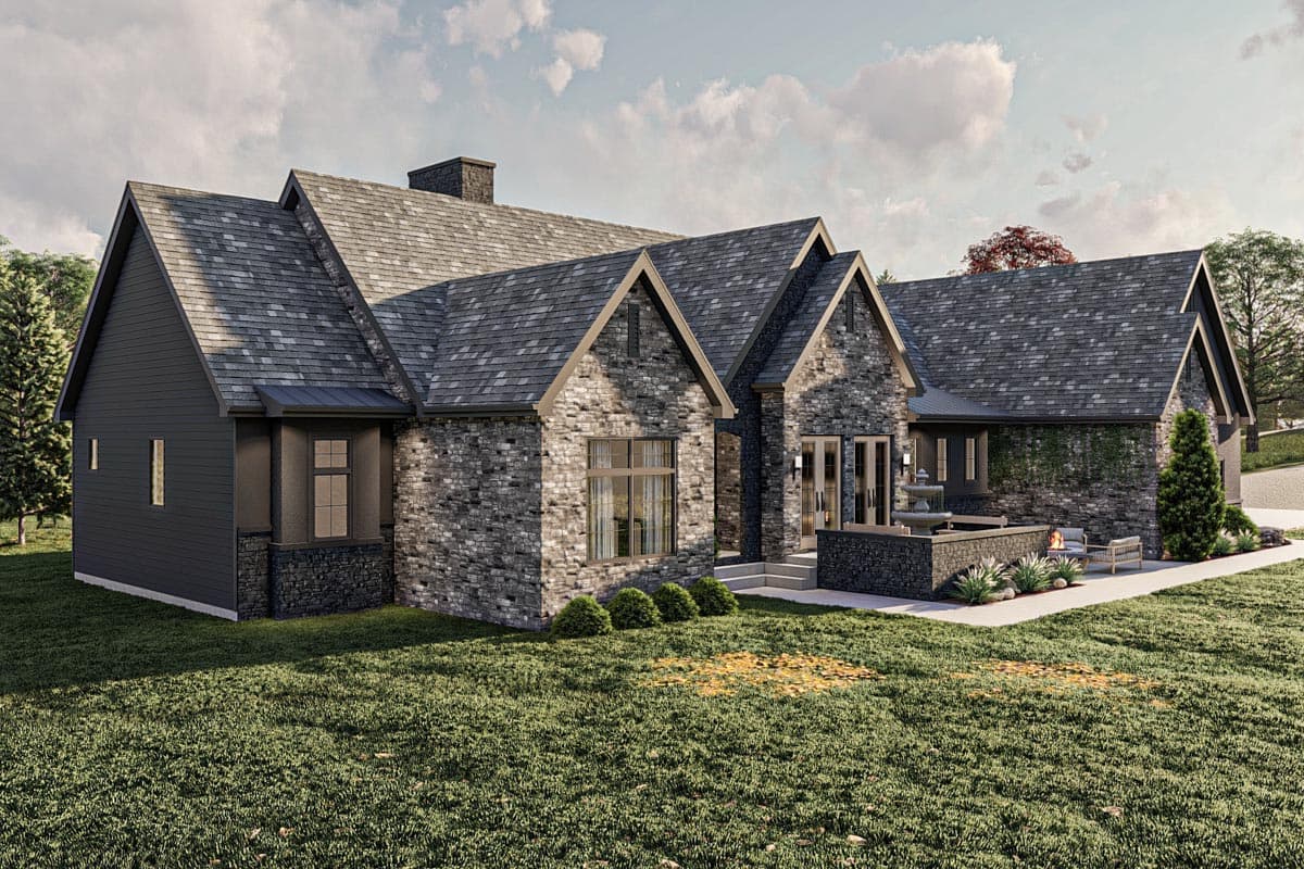 Plan 623253DJ: 2500 Square Foot Modern Cottage with Hidden Library - Image #17 - Cottage, Country, European, New American, Ranch, Transitional