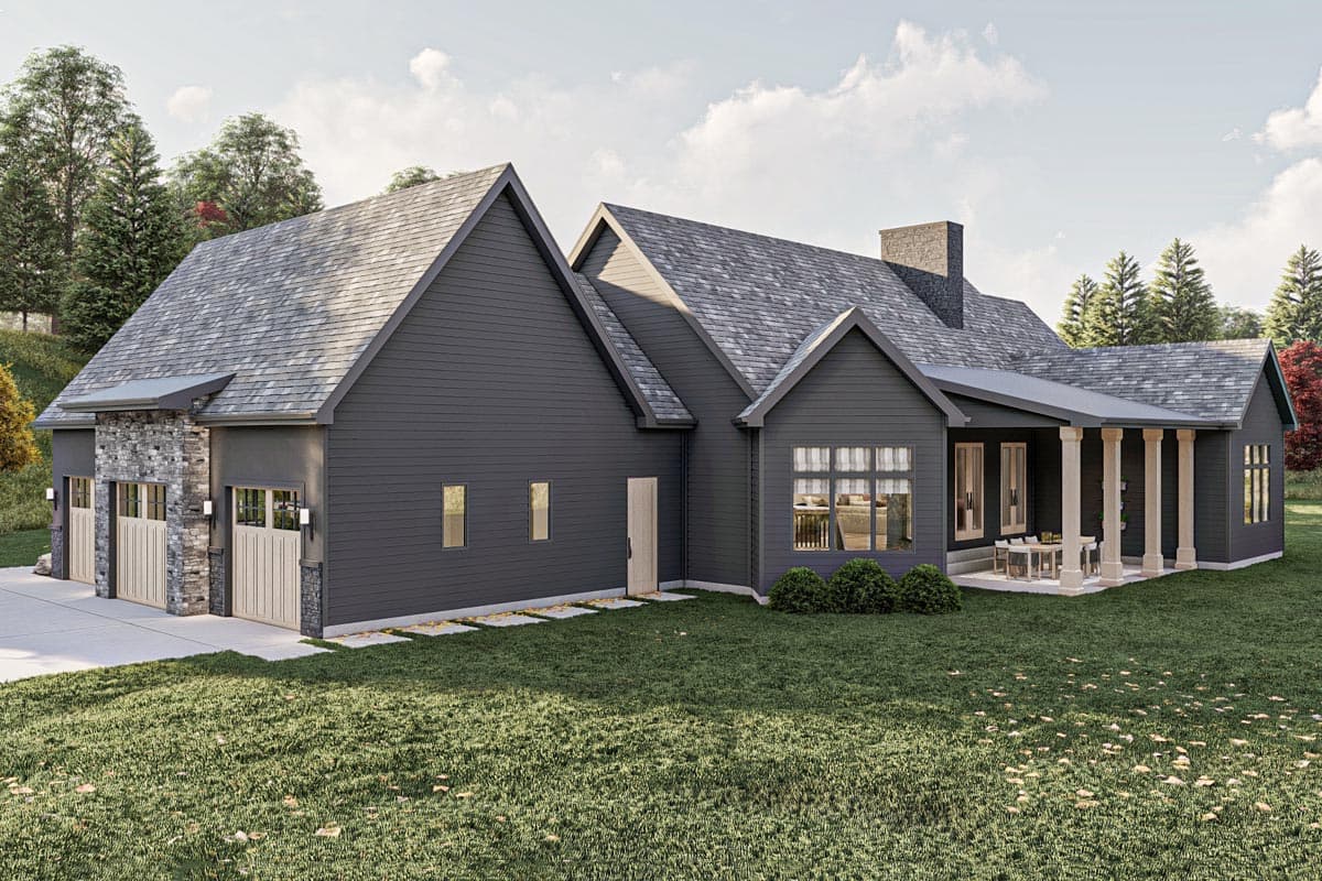 Plan 623253DJ: 2500 Square Foot Modern Cottage with Hidden Library - Image #18 - Cottage, Country, European, New American, Ranch, Transitional