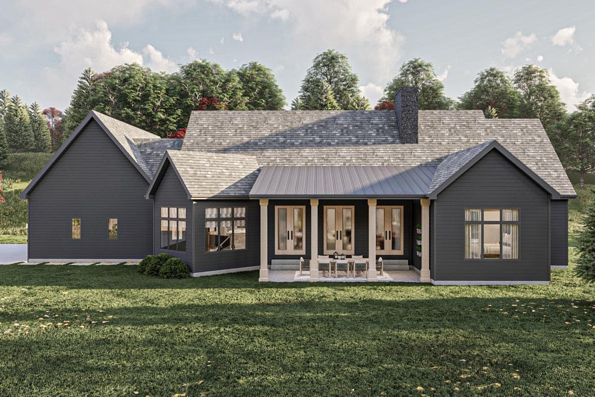 Plan 623253DJ: 2500 Square Foot Modern Cottage with Hidden Library - Image #19 - Cottage, Country, European, New American, Ranch, Transitional