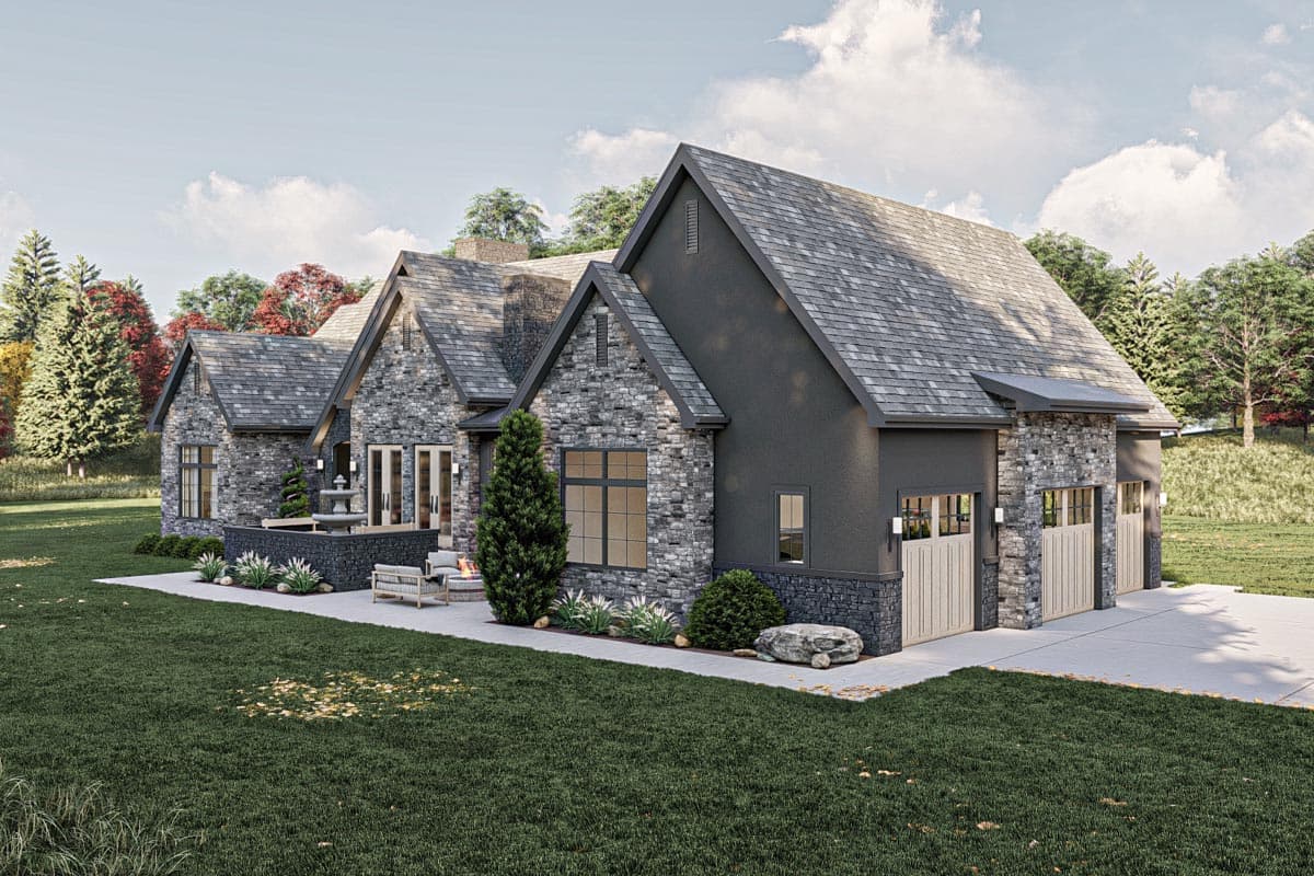 Plan 623253DJ: 2500 Square Foot Modern Cottage with Hidden Library - Image #20 - Cottage, Country, European, New American, Ranch, Transitional