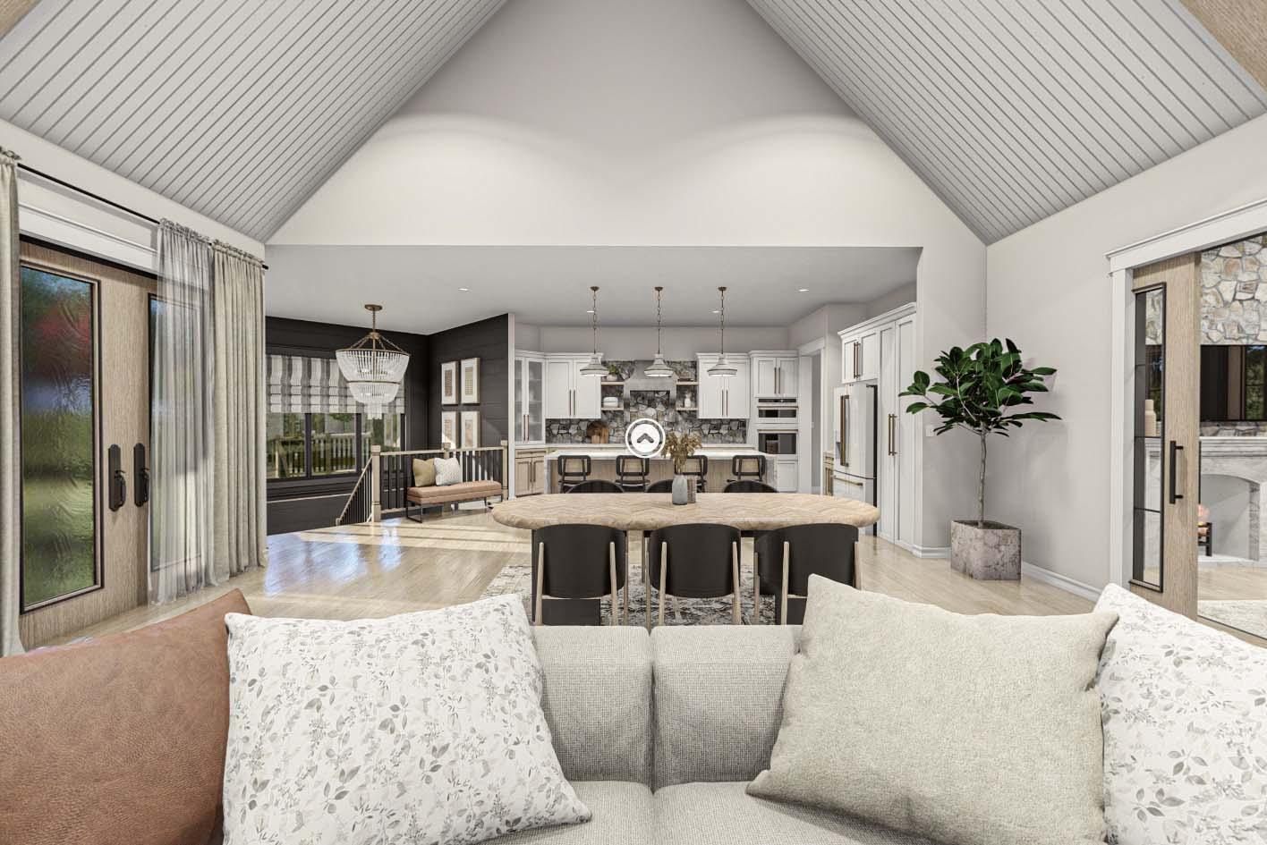 Plan 623253DJ: 2500 Square Foot Modern Cottage with Hidden Library - Virtual Tour Cover Image - Cottage, Country, European, New American, Ranch, Transitional