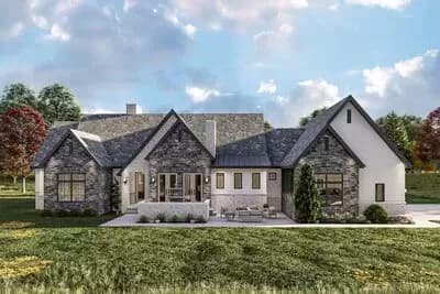 2500 Square Foot Modern Cottage with Hidden Library