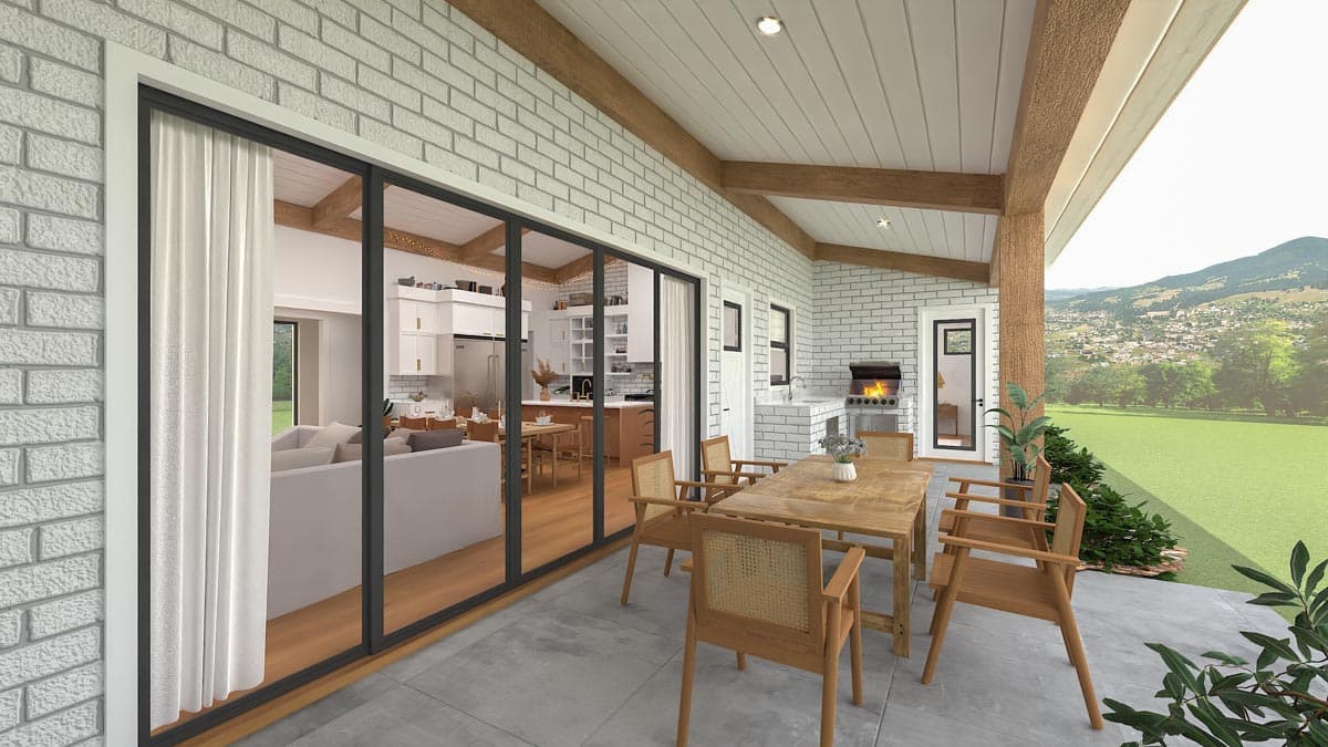 Plan 85411MS: 2316 Square Foot Modern Shed Roof House Plan with Flex Room Fourth Bedroom - Image #6 - Mid Century Modern, Modern, Northwest, Ranch