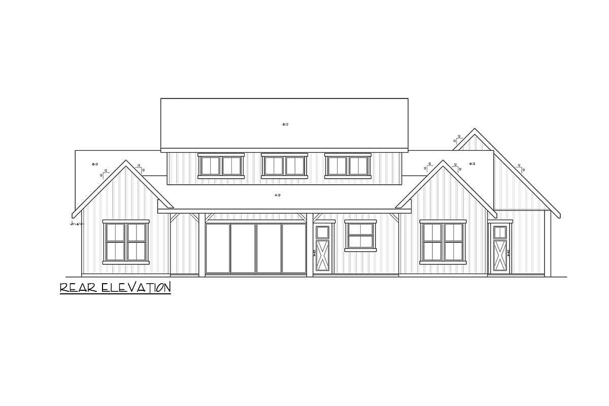 Plan 85412MS: 4 Bed New American House Plan Under 2400 Square Feet with Flex Room - Image #10 - Country, Farmhouse, Modern Farmhouse, New American