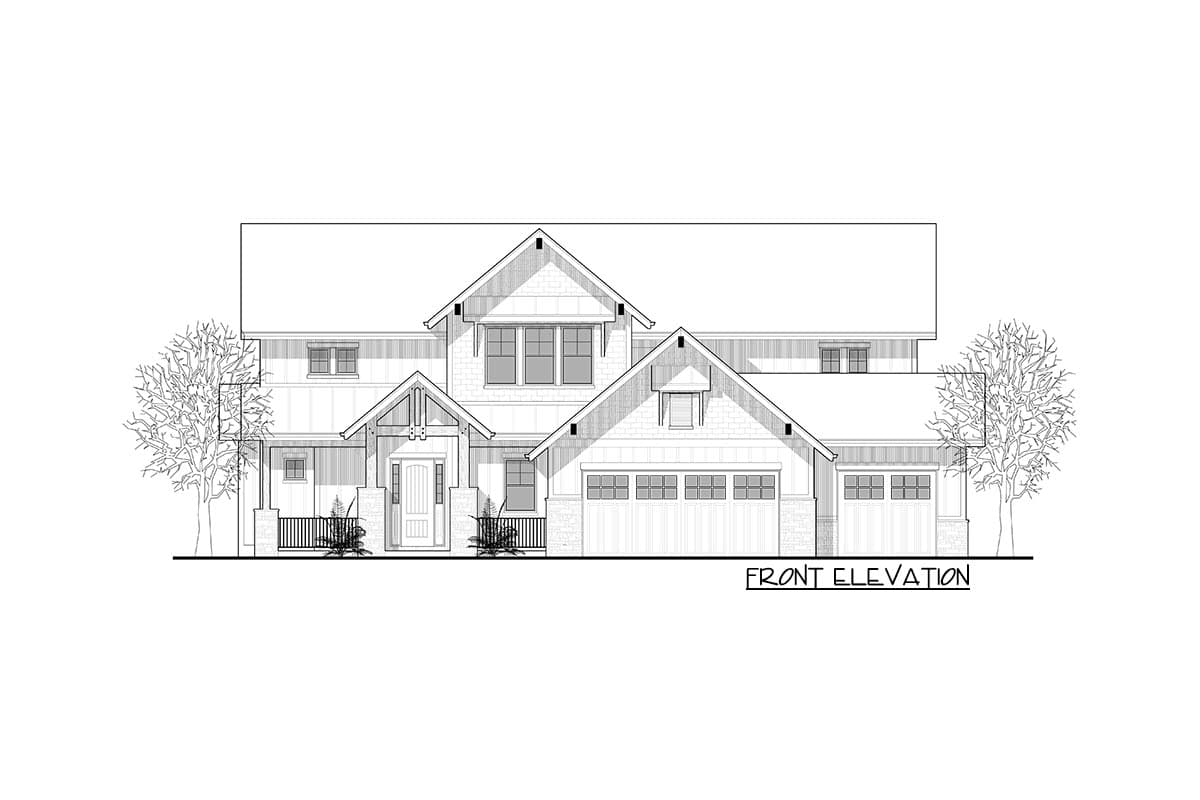Plan 95211RW: New American House Plan with Double-Sided Fireplace Between Master Suite and Bath - Image #22 - Craftsman, Mountain, New American, Northwest, Rustic