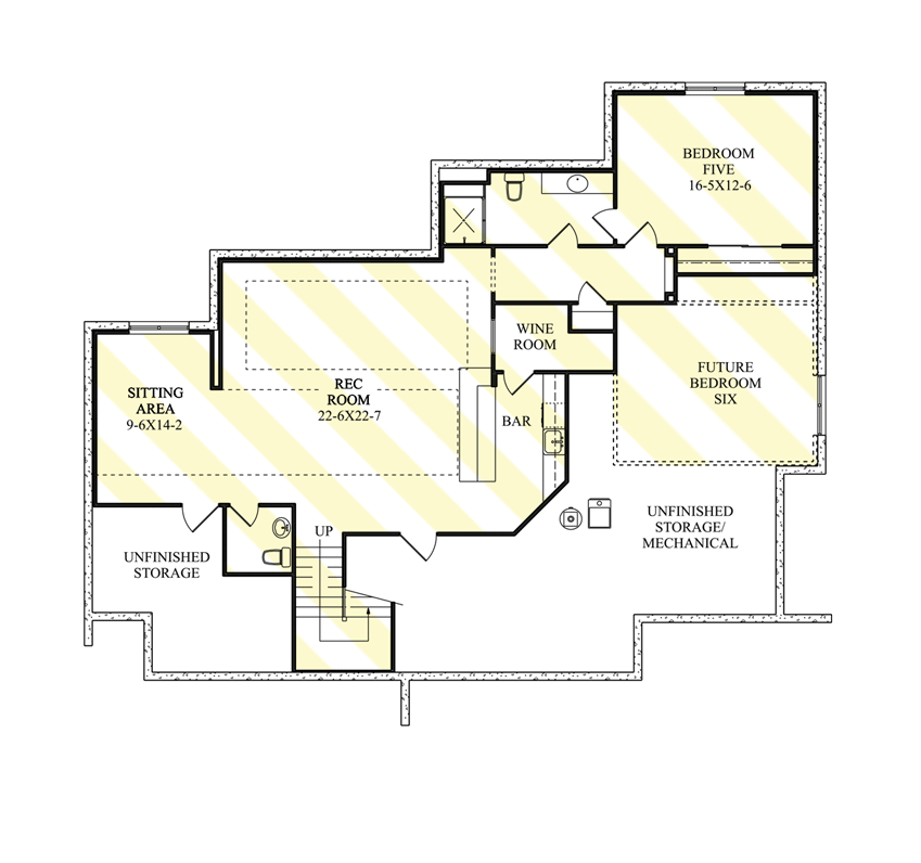 Plan 95211RW: New American House Plan with Double-Sided Fireplace Between Master Suite and Bath - Floor Plan - Optionally Finished Lower Level - Craftsman, Mountain, New American, Northwest, Rustic