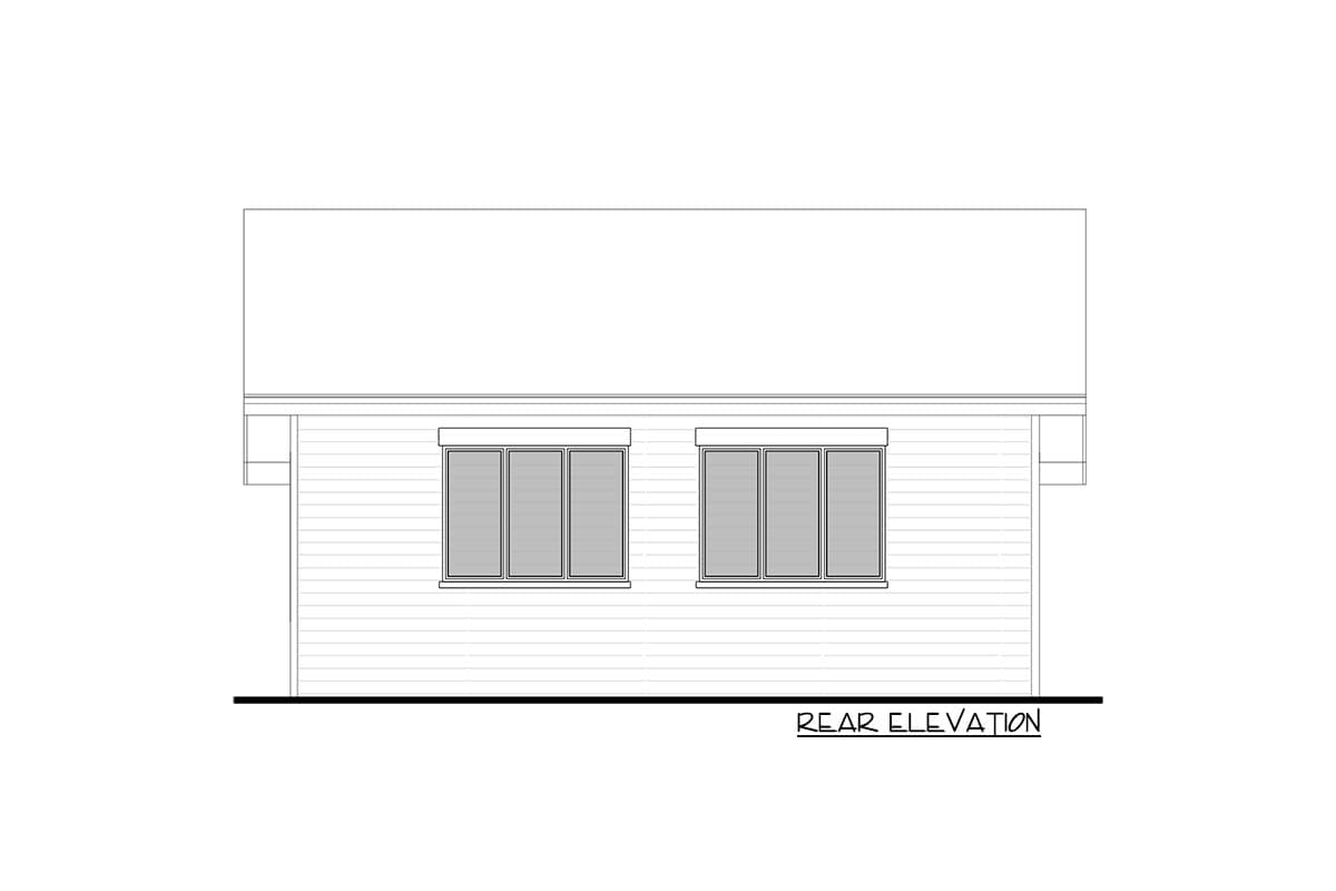 Plan 95212RW: 600 Square Foot ADU with Covered Porch - Image #4 - Cabin, Cottage, Country, Craftsman, Traditional