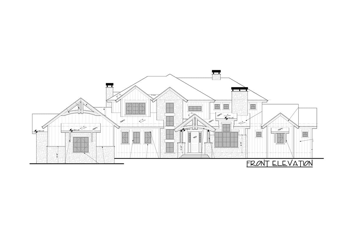 Plan 95214RW: 2-Story Mountain Craftsman with Large Rear Porch and Optional Basement - Image #4 - Craftsman, Mountain, New American, Northwest, Rustic