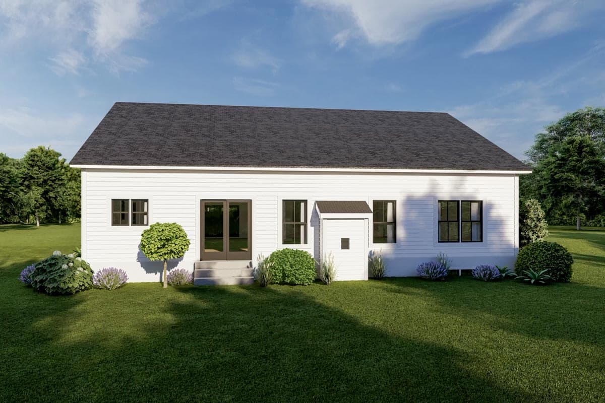 Plan 790145GLV: 1739 Square Foot 3 Bed Board and Batten One Story House Plan - Image #7 - Country, Modern Farmhouse, New American, Ranch