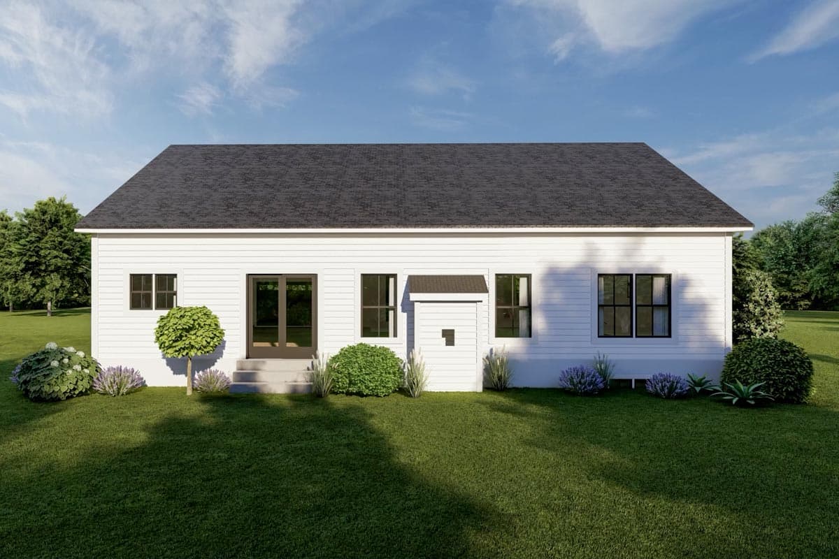 Plan 790145GLV: 1739 Square Foot 3 Bed Board and Batten One Story House Plan - Image #8 - Country, Modern Farmhouse, New American, Ranch