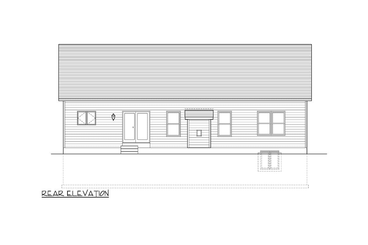 Plan 790145GLV: 1739 Square Foot 3 Bed Board and Batten One Story House Plan - Image #28 - Country, Modern Farmhouse, New American, Ranch