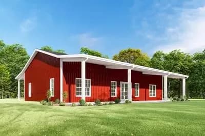 1600 Square Foot House Plan with 1000 Square Feet of Covered Porches