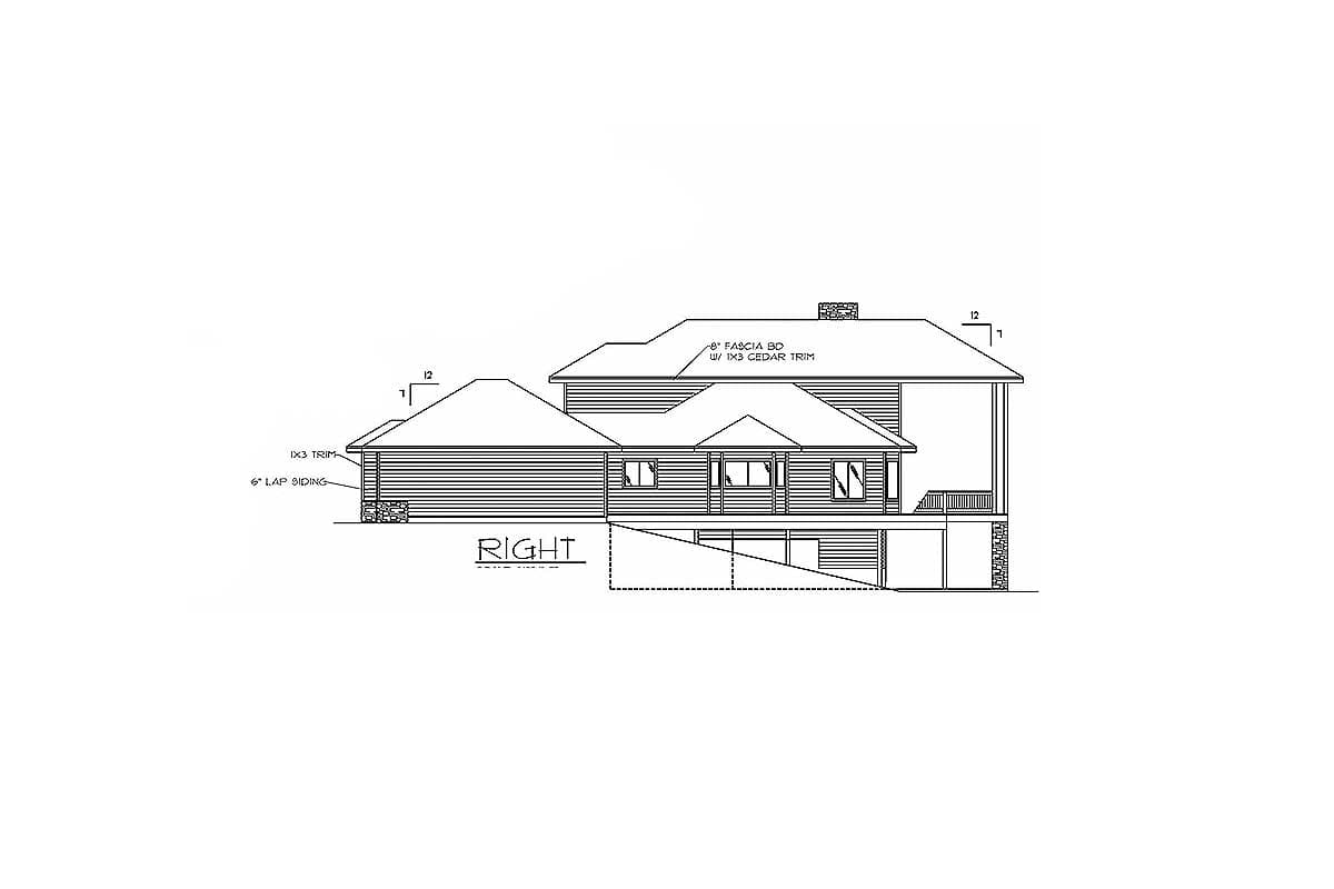 Plan 35284GH: Towering Two-Story Covered Deck - Image #5 - Contemporary
