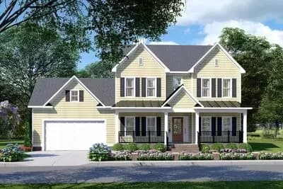 2695 Square Foot Traditional House Plan with Formal and Informal Dining