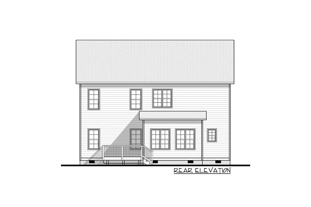 Plan 83644CRW: 2207 Square Foot 4-Bed Gambrel-Style House Plan - Image #5 - Colonial, Country, New American, Traditional