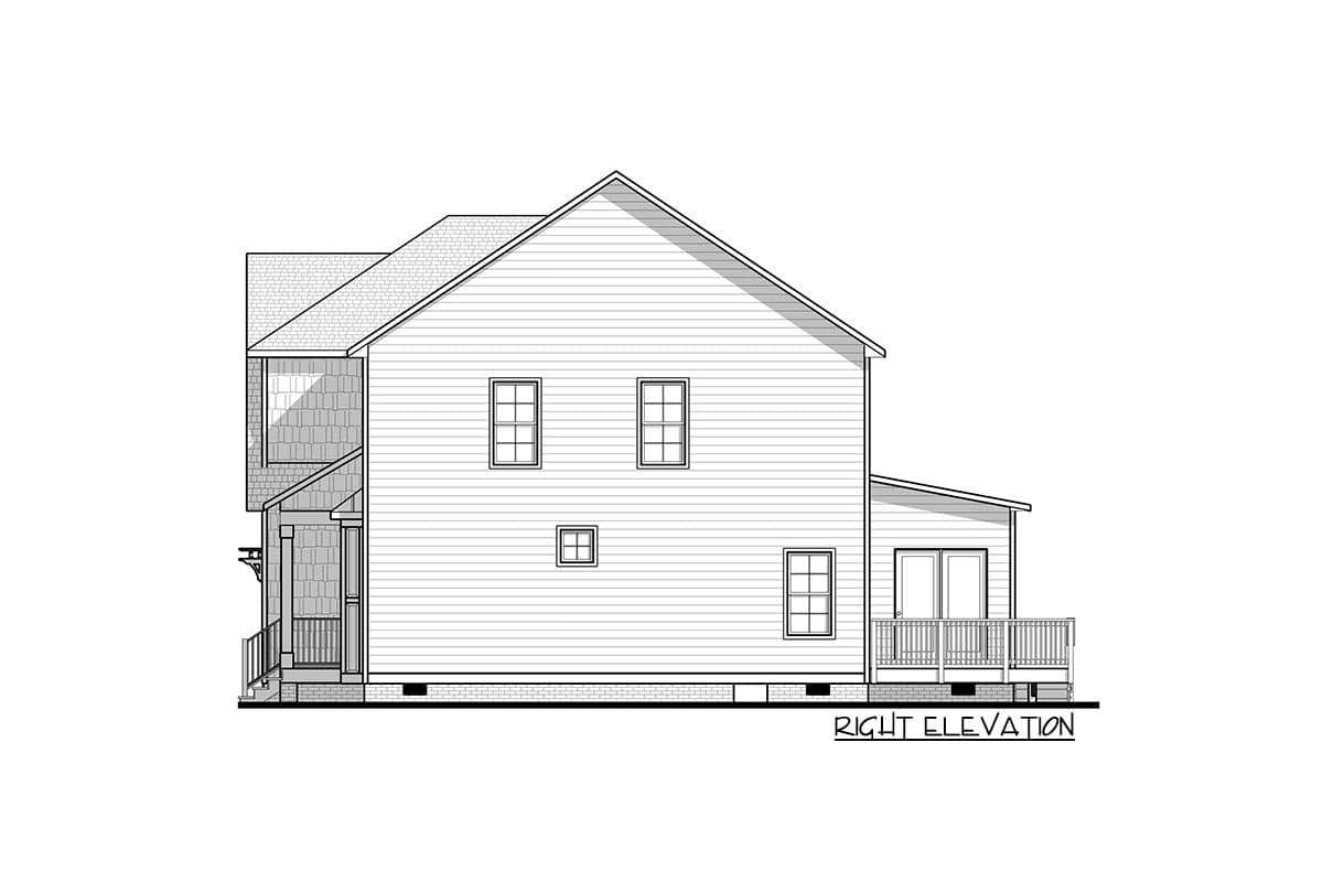 Plan 83644CRW: 2207 Square Foot 4-Bed Gambrel-Style House Plan - Image #6 - Colonial, Country, New American, Traditional