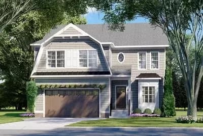 2207 Square Foot 4-Bed Gambrel-Style House Plan
