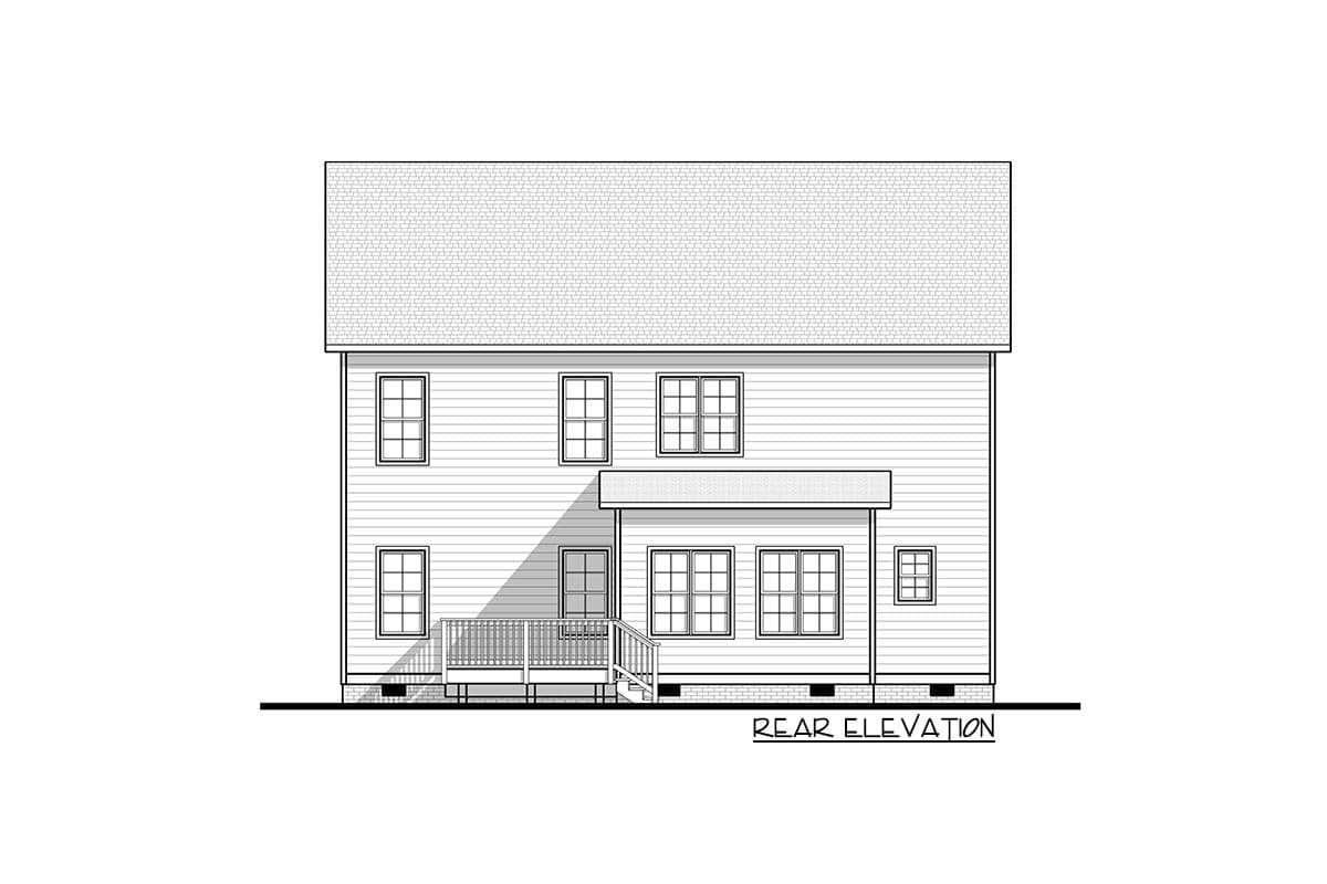 Plan 83645CRW: 4 Bed Traditional House Plan with Den or Home Office - Image #5 - Country, Farmhouse, Traditional