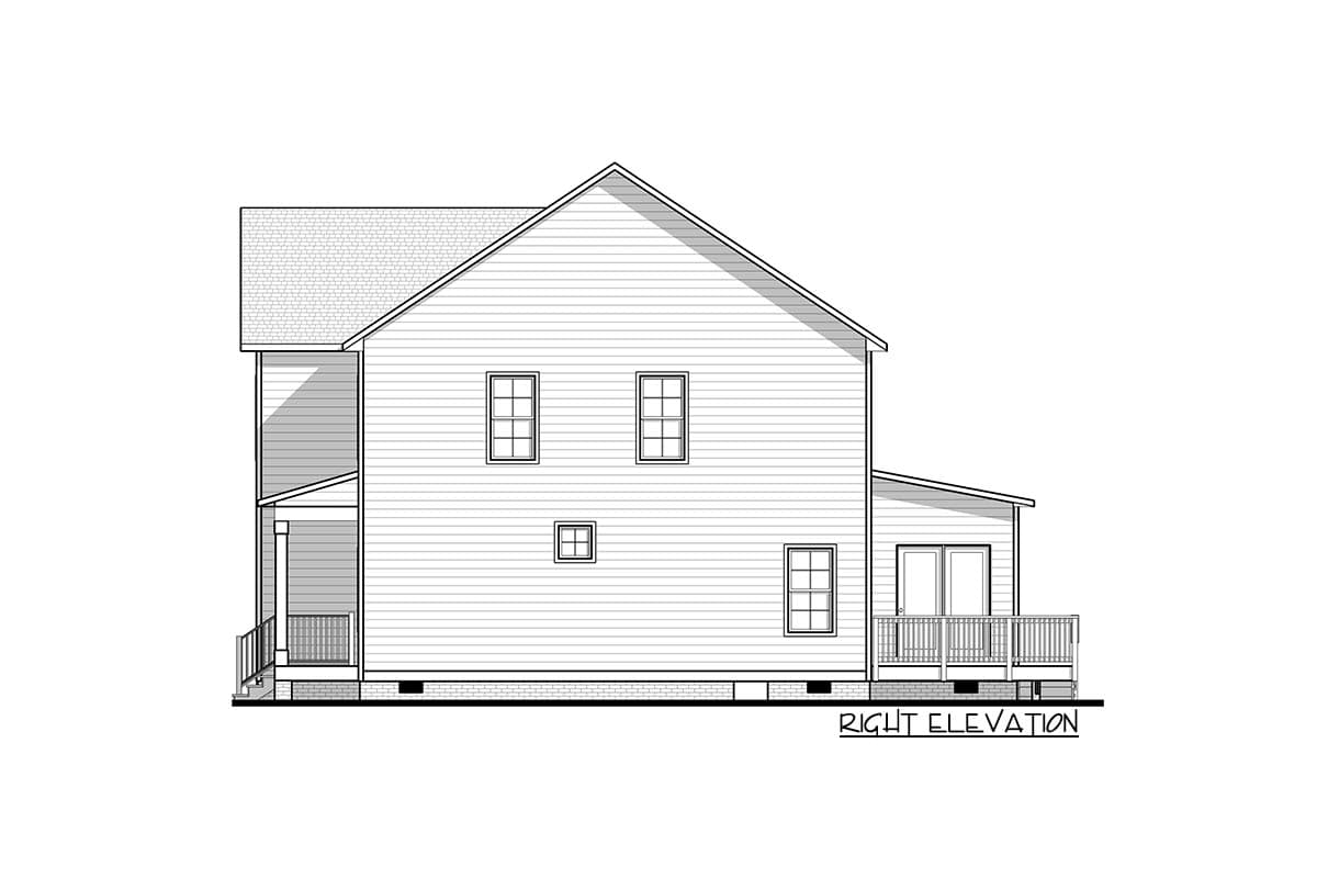 Plan 83645CRW: 4 Bed Traditional House Plan with Den or Home Office - Image #6 - Country, Farmhouse, Traditional