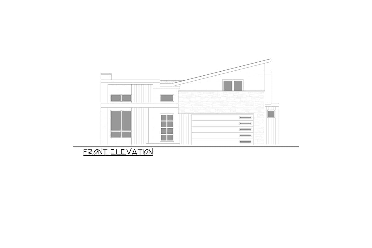 Plan 365038PED: 2652 Square Foot Mid-Century Modern House Plan with Walkout Basement Expansion - Image #25 - Contemporary, Mid Century Modern, Modern, Prairie