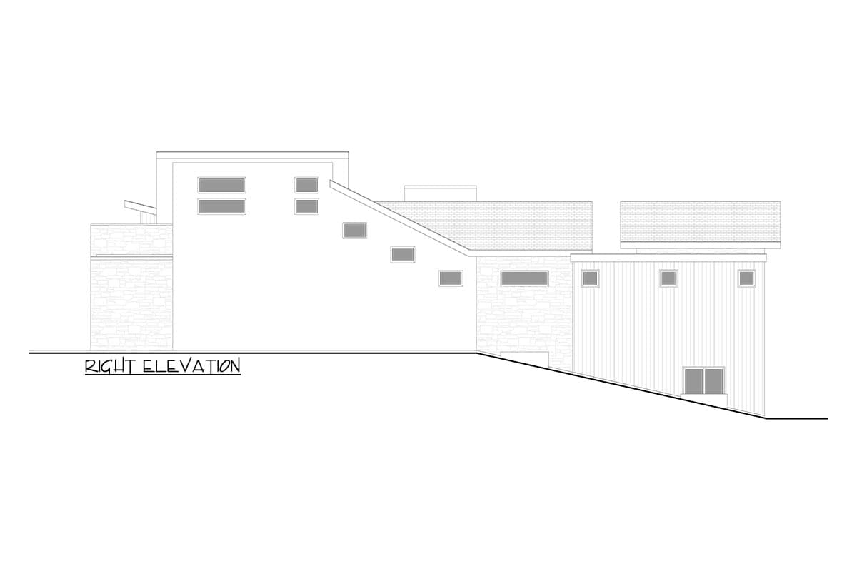 Plan 365038PED: 2652 Square Foot Mid-Century Modern House Plan with Walkout Basement Expansion - Image #28 - Contemporary, Mid Century Modern, Modern, Prairie