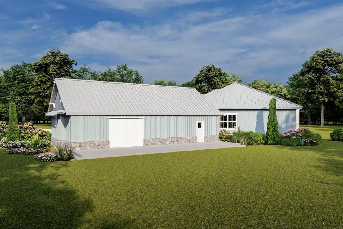 Plan 33259ZR: Craftsman-Style House Plan with 3 Bedrooms and Angled Garage - 2534 Sq Ft - Image #5 - Craftsman, New American, Ranch, Transitional