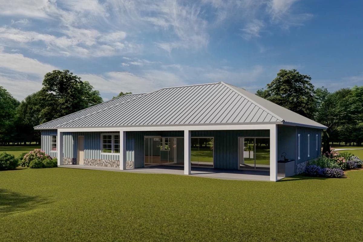 Plan 33259ZR: Craftsman-Style House Plan with 3 Bedrooms and Angled Garage - 2534 Sq Ft - Image #6 - Craftsman, New American, Ranch, Transitional