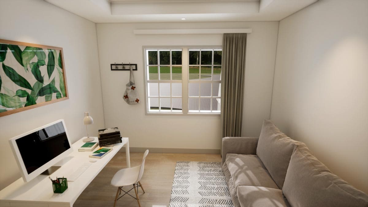 Plan 33259ZR: Craftsman-Style House Plan with 3 Bedrooms and Angled Garage - 2534 Sq Ft - Image #13 - Craftsman, New American, Ranch, Transitional