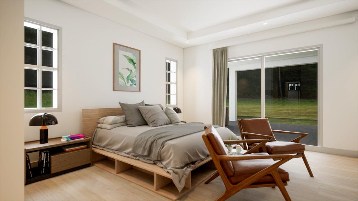 Plan 33259ZR: Craftsman-Style House Plan with 3 Bedrooms and Angled Garage - 2534 Sq Ft - Image #17 - Craftsman, New American, Ranch, Transitional