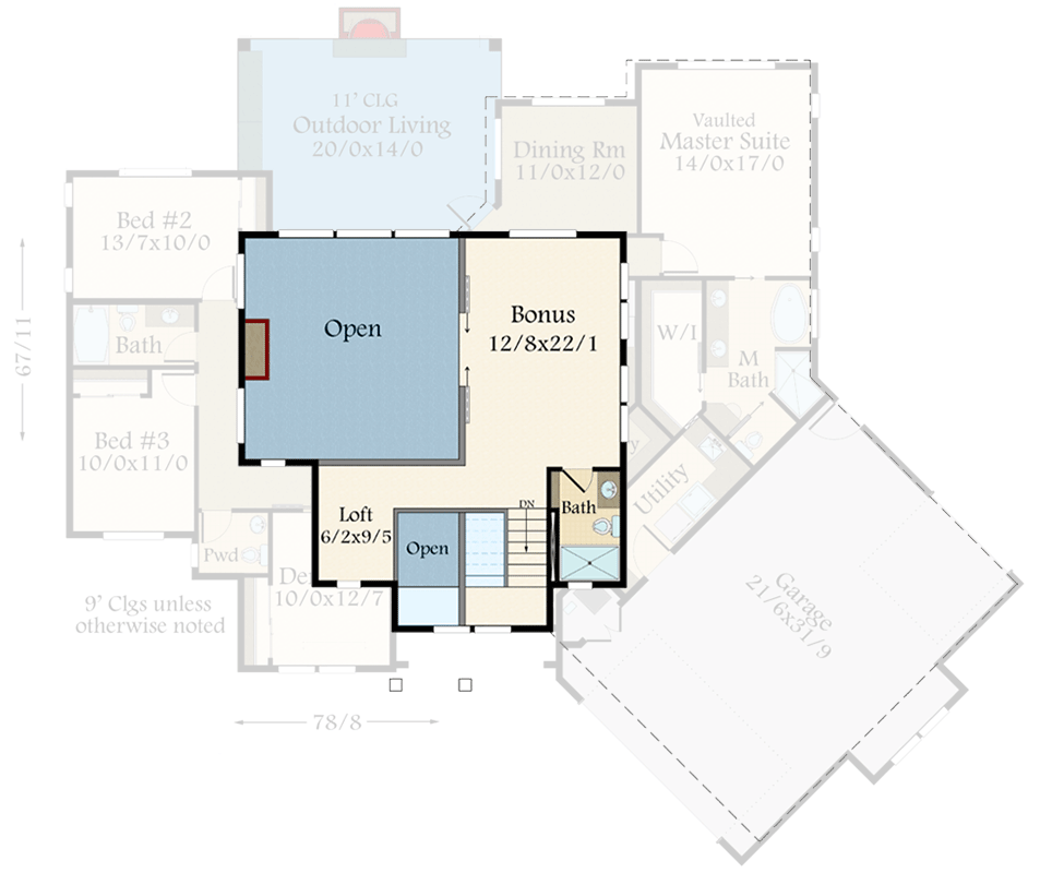Plan 85421MS: Rustic Modern Farmhouse Plan Under 2700 Square Feet with 4 Beds and an Angled 2-Car Garage - Floor Plan - 2nd Floor - Country, Craftsman, Farmhouse, Modern Farmhouse, Mountain, New American, Rustic