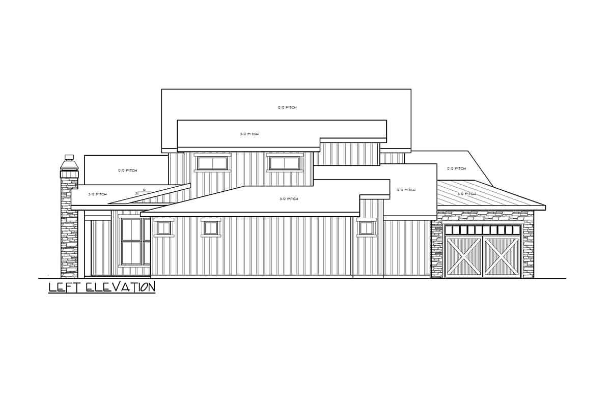 Plan 85421MS: Rustic Modern Farmhouse Plan Under 2700 Square Feet with 4 Beds and an Angled 2-Car Garage - Image #7 - Country, Craftsman, Farmhouse, Modern Farmhouse, Mountain, New American, Rustic