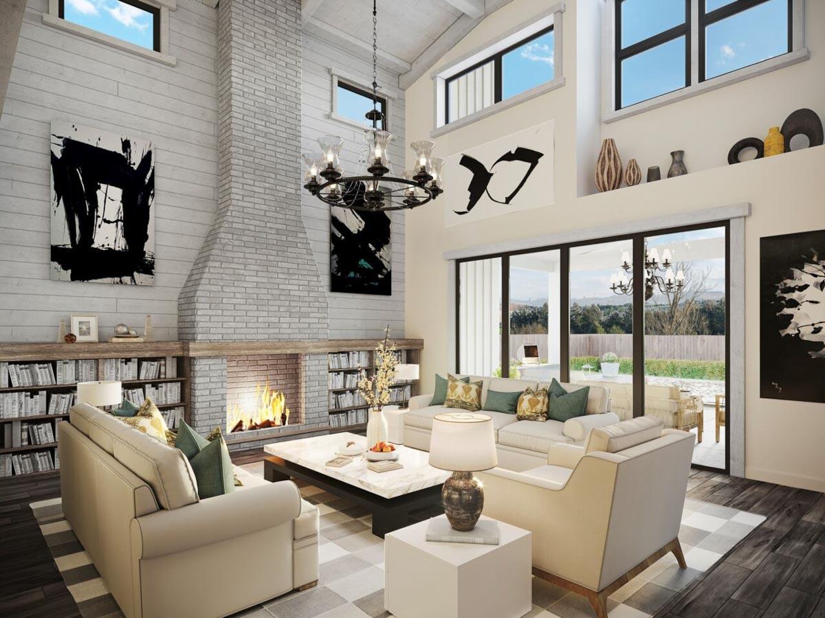 Plan 85421MS: Rustic Modern Farmhouse Plan Under 2700 Square Feet with 4 Beds and an Angled 2-Car Garage - Image #5 - Country, Craftsman, Farmhouse, Modern Farmhouse, Mountain, New American, Rustic