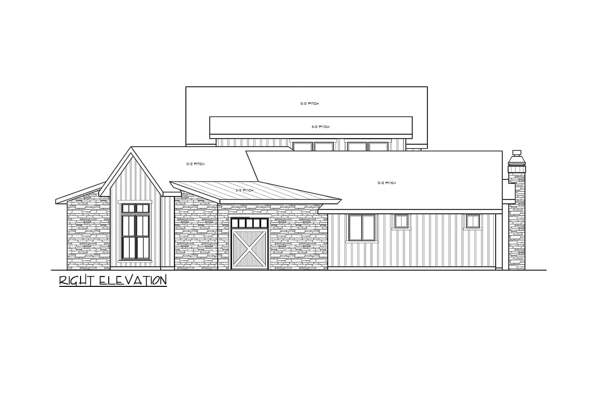 Plan 85421MS: Rustic Modern Farmhouse Plan Under 2700 Square Feet with 4 Beds and an Angled 2-Car Garage - Image #8 - Country, Craftsman, Farmhouse, Modern Farmhouse, Mountain, New American, Rustic