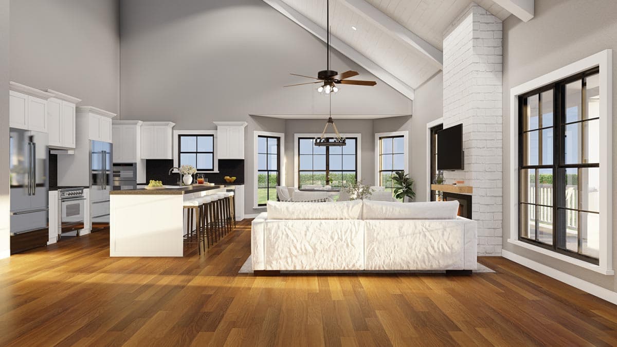 Plan 70851MK: 3 Bed Contemporary Farmhouse with 3-Sided Wrap-Around Porch - 2165 Sq FT - Image #11 - Country, Craftsman, Farmhouse, Modern Farmhouse, Traditional