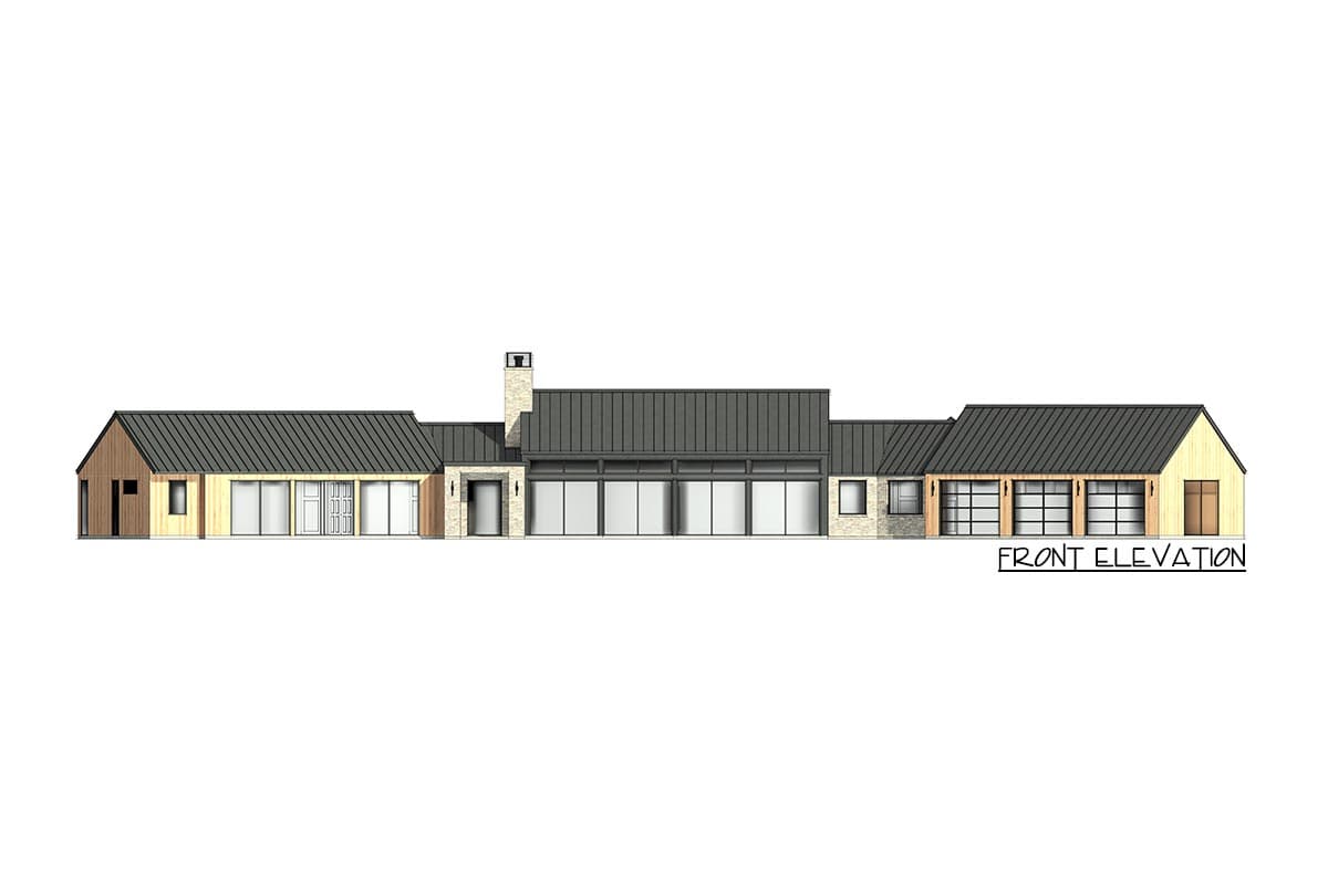 Plan 818061JSS: 3562 Square Foot New Zealand Modern Ranch Captures Views From Every Angle - Image #7 - Contemporary, Mid Century Modern, Modern, Modern Farmhouse