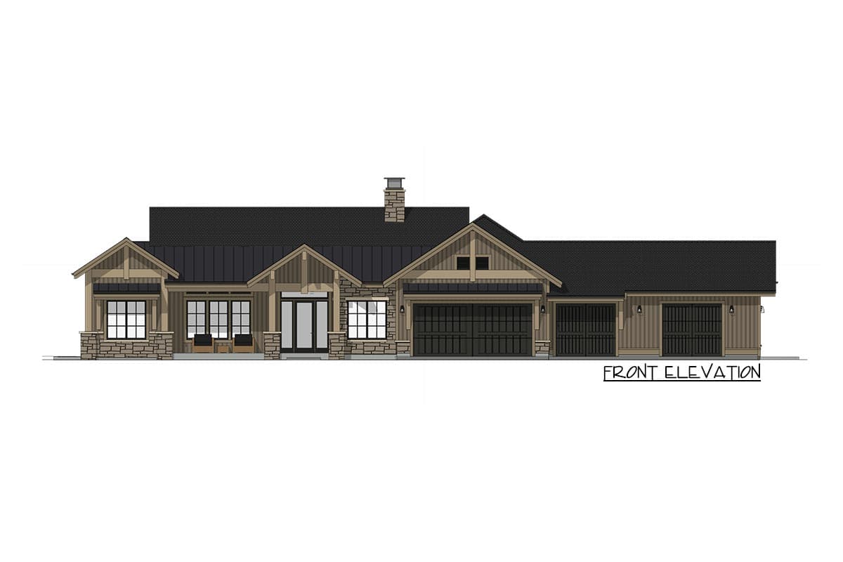 Plan 64539SC: Craftsman House Plan with Garage Workshop and Lower Level Expansion - Image #17 - Craftsman, Mountain, Rustic
