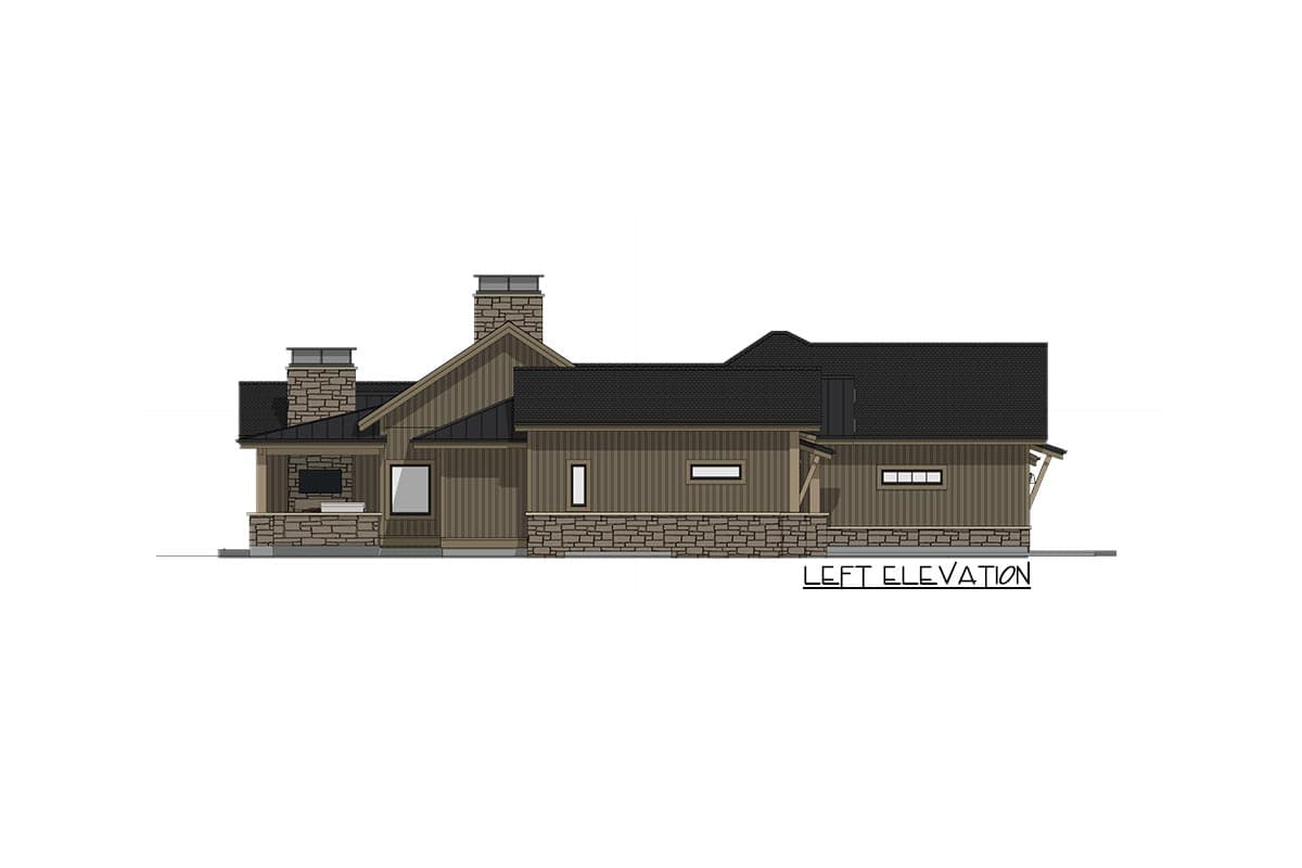 Plan 64539SC: Craftsman House Plan with Garage Workshop and Lower Level Expansion - Image #18 - Craftsman, Mountain, Rustic