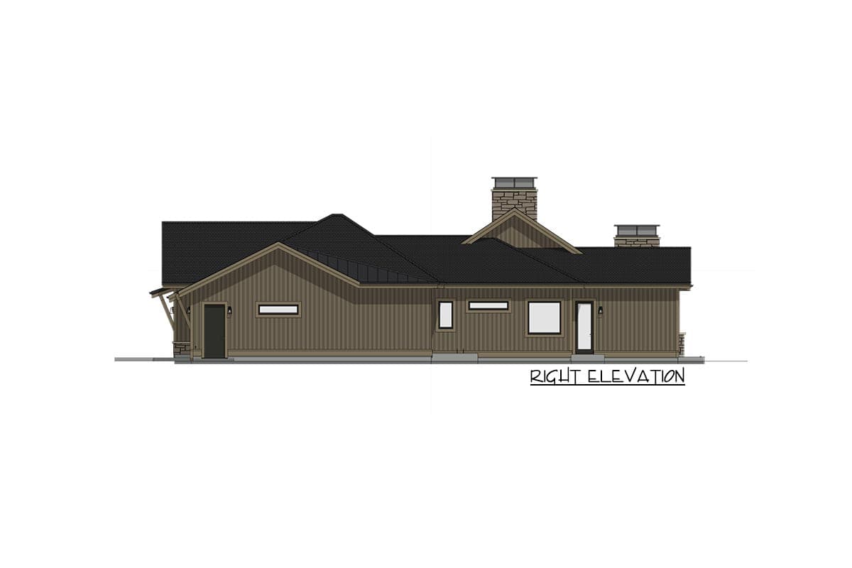Plan 64539SC: Craftsman House Plan with Garage Workshop and Lower Level Expansion - Image #20 - Craftsman, Mountain, Rustic