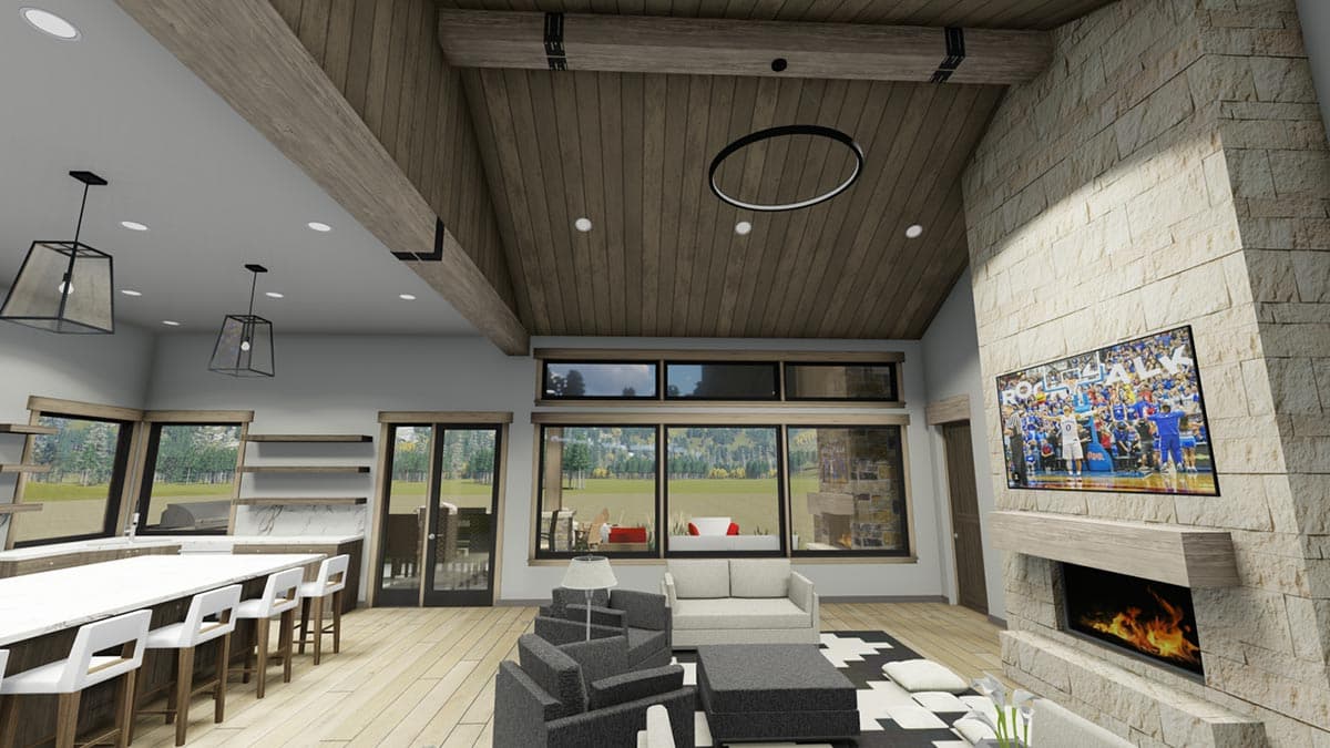 Plan 64539SC: Craftsman House Plan with Garage Workshop and Lower Level Expansion - Image #10 - Craftsman, Mountain, Rustic