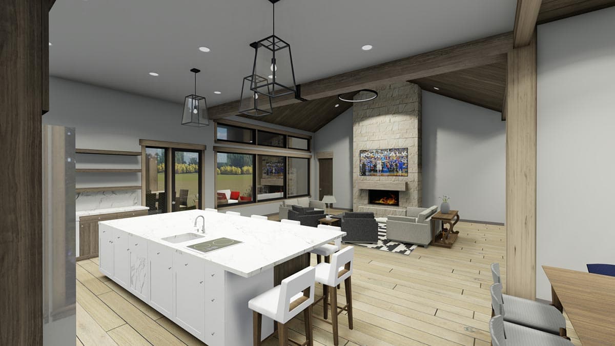 Plan 64539SC: Craftsman House Plan with Garage Workshop and Lower Level Expansion - Image #11 - Craftsman, Mountain, Rustic