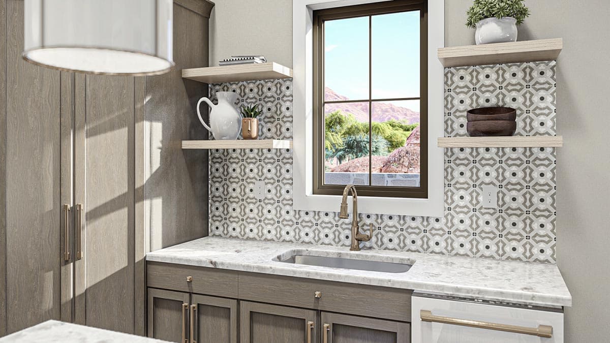 Plan 623256DJ: 3-Bed Spanish-Style Southwest House Plan Under 1700 Square Feet with RV Garage - Image #13 - Adobe , Ranch, Southern, Southwest, Spanish